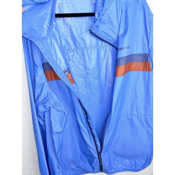 Simms Fishing Packable Waterproof Jacket Blue Hooded Lightweight Vented 2XL F1 - Picture 6 of 8